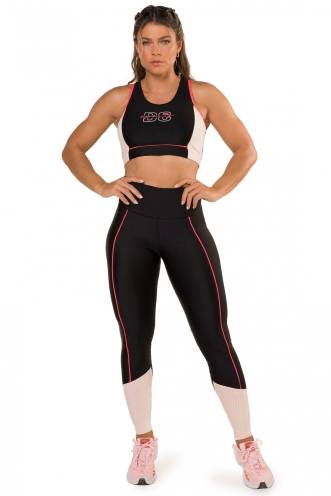 Legging Sparkle em Suplex Poliamida e Tecido Platinado - Donna Carioca Moda  Fitness