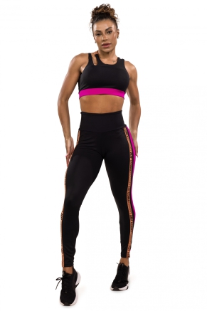Legging Sparkle em Suplex Poliamida e Tecido Platinado - Donna Carioca Moda  Fitness